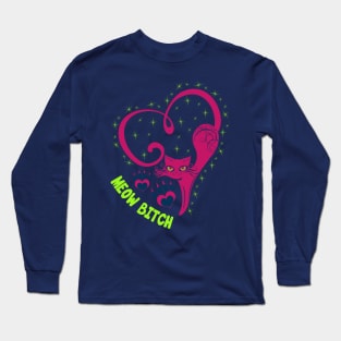 Cat Tail heart Long Sleeve T-Shirt